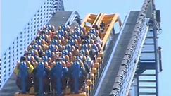 Scream Roller Coaster at Six Flags Magic Mountain Grand Opening