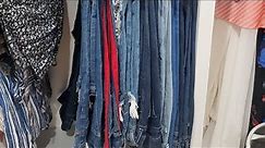 Different ways to hang jeans on a hanger