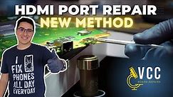 HDMI PORT HOT SWAP Method. How To Quickly Replace a PS5 HDMI Port and Repair Missing Pad w/ Jumper.