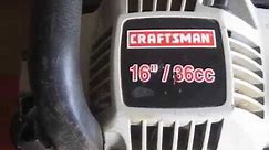 Craftsman Chainsaw Trigger/Throttle Repair
