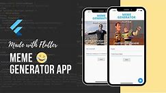 Build a Meme Generator App with Flutter | Flutter Tutorial For Beginners
