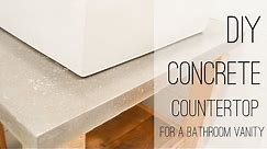 DIY Concrete Countertop for a Bath Vanity