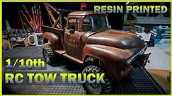RESIN PRINTED 10th Scale RC Tow Truck - Build and Painting Explained