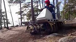 18-wheel all-terrain vehicle glides over obstacles