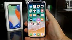 iPhone X Unboxing, Setup and First Impressions! Silver/White