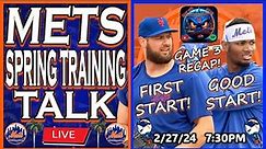 Mets Spring Training Talk LIVE! | New York Mets | Adrian Houser | Mets News | MLB |