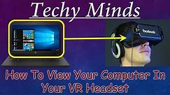 How To Connect VR with Laptop | Techy Minds