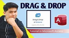 DRAG & DROP Tutorial in Ms Access