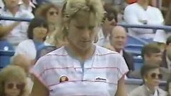 Chris Evert VS Manuela Maleeva 1986 US Open QF Highlights