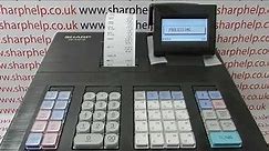 How To Take An X Report On The Sharp XE-A207 / XE-A207B / XE-A207W Cash Register