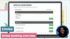 Cliniko online booking overview