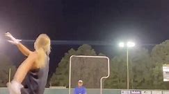 Softball Player Crushes Pitches In Batting Practice