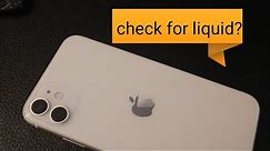 iPhone 11 pro How to check for water damage indicator