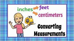 Converting Measurements: Inches & Centimeters | 6.RP.A.3 💜💙