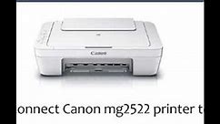 How to connect Canon mg2522 printer to wifi