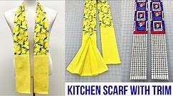 Quick and Easy DIY Gift - How to Make a Kitchen Boa Scarf with Trim Sew to Sell