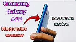 Samsung Galaxy A12 Side Mounted Fingerprint scanner and FaceUnlock Review 🔥🔥🔥
