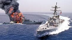 War Began! US Warship Blow Up Chinese Warship when about to colliding US destroyer in SCS