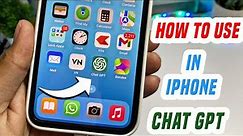 How To Use Chatgpt in iPhone | How To Use Chat gpt on iOS | How To Use Chatgpt in Shortcut iPhone |