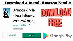 How to Download Amazon Kindle app | Download and Install Amazon Kindle app | Techno Logic | 2021