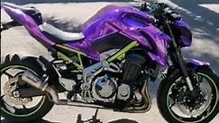 Modified Purple Kawasaki Ninja z900