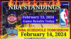 NBA STANDINGS TODAY as of February 13, 2024 | GAME RESULTS TODAY | NBA SCHEDULE February 14, 2024