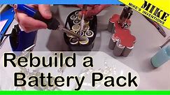 Rebuilding an 18 volt DeWalt Battery Pack