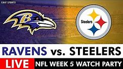 Ravens vs. Steelers Live Streaming Scoreboard, Free Play-By-Play, Highlights, Boxscore | NFL Week 5