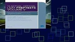 10 Actual, Official LSAT Preptests Volume V: (preptests 62-71): 5 (Lsat Series)