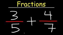 Fractions Basic Introduction - Adding, Subtracting, Multiplying & Dividing Fractions