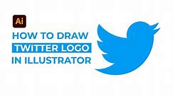 How to draw Twitter Logo In Adobe Illustrator | Adobe Illustrator Tutorial for Beginners