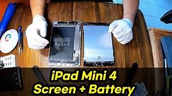 iPad Mini 4 A1550 Screen + Battery Replacement (New 2021 Tutorial!)