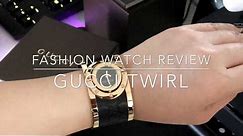 GUCCI Twirl Watch Review | Rose Gold and Black Leather