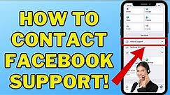 How to contact facebook support (Full Guide 2024)