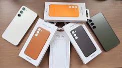 Official Samsung Galaxy S23+ Leather, Silicone, and Clear Slim Cases - Unboxing and Hands-On!
