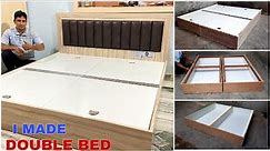 How To Build Double Bed size 6'*6'*12" In 2 Days at site...||Double Bed|बैड कैसे बनाए |Plywood Bed