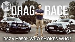 Audi RS7 vs BMW M850i DRAG RACE! | MOTOR