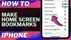 iOS 17: How to Make Home Screen Bookmarks on iPhone