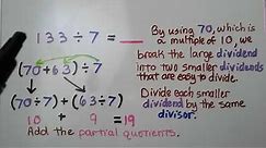 5th Grade Math 1.9, Word Problem Solving, Multiplication & Division, Partial Quotients