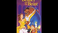 Opening and Closing to Beauty and the Beast VHS (1992, Version 1)