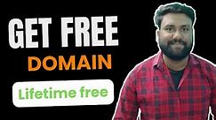 How To Get Free Domain Name In 2024 Free Domain Names | Lifetime Free