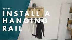 How To Hang A Clothes Rail - Bunnings Warehouse