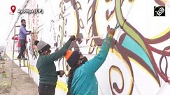 UP: Students paint walls to deck up Ayodhya ahead of Pran Pratishta ceremony