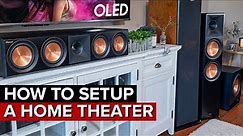 HOW TO Setup a 5.2.4 HOME THEATER Surround Sound Speaker System | Klipsch Reference Premiere II