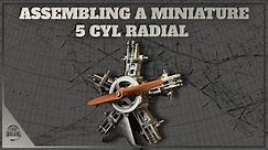 Assembling a Miniature 5 Cylinder Radial Engine - TECHING DIY