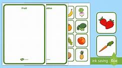 Fruit and Vegetables Sorting Activity