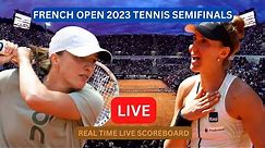 SWIATEK Vs HADDAD MAIA LIVE Score UPDATE Today WTA French Open Women’s Tennis Semi Finals Jun 8 2023