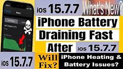 iOS 15.7.7 Battery Drain Issue Fix || how to fix iOS 15.7.7 battery problem