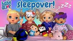 Baby Alive Sleepover Party with Friends!