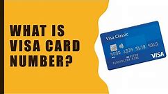 What is visa card number?